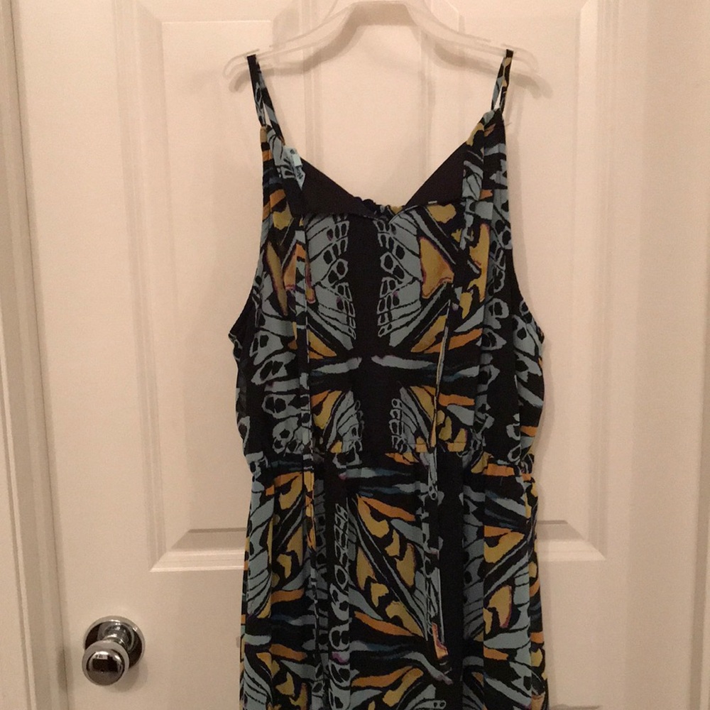 Maxi dress, black, spaghetti straps